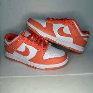 Nike Dunk Low Next Nature Light Wild Mango Women’s Size 5.5 Orange/White